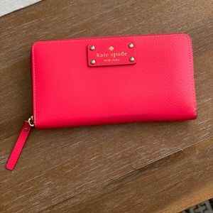 Kate Spade bright pink wallet